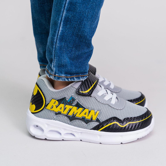 Batman grey light up sport shoes