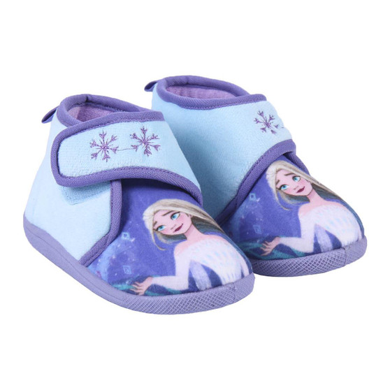 Frozen purple bed slippers Velcro 