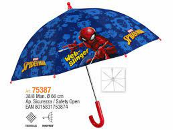 Spiderman navy blue fabric umbrella