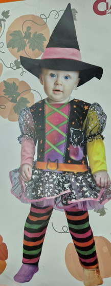 Baby witch with leggings 3-4yrs