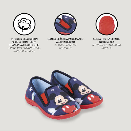 Mickey slip on bed slipper