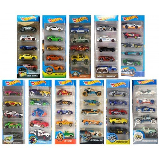 Hot Wheels 5 pack cars