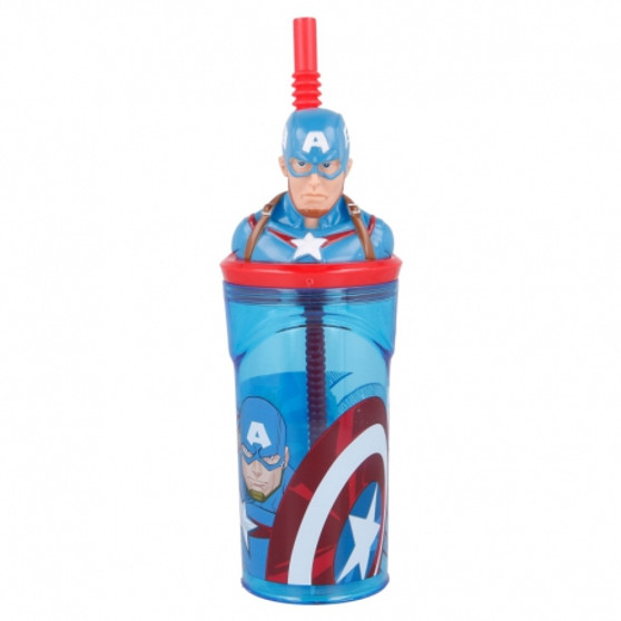 Captain America 3dFigurine Tumbler 360ML