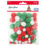 Christmas Pompoms red/white/green