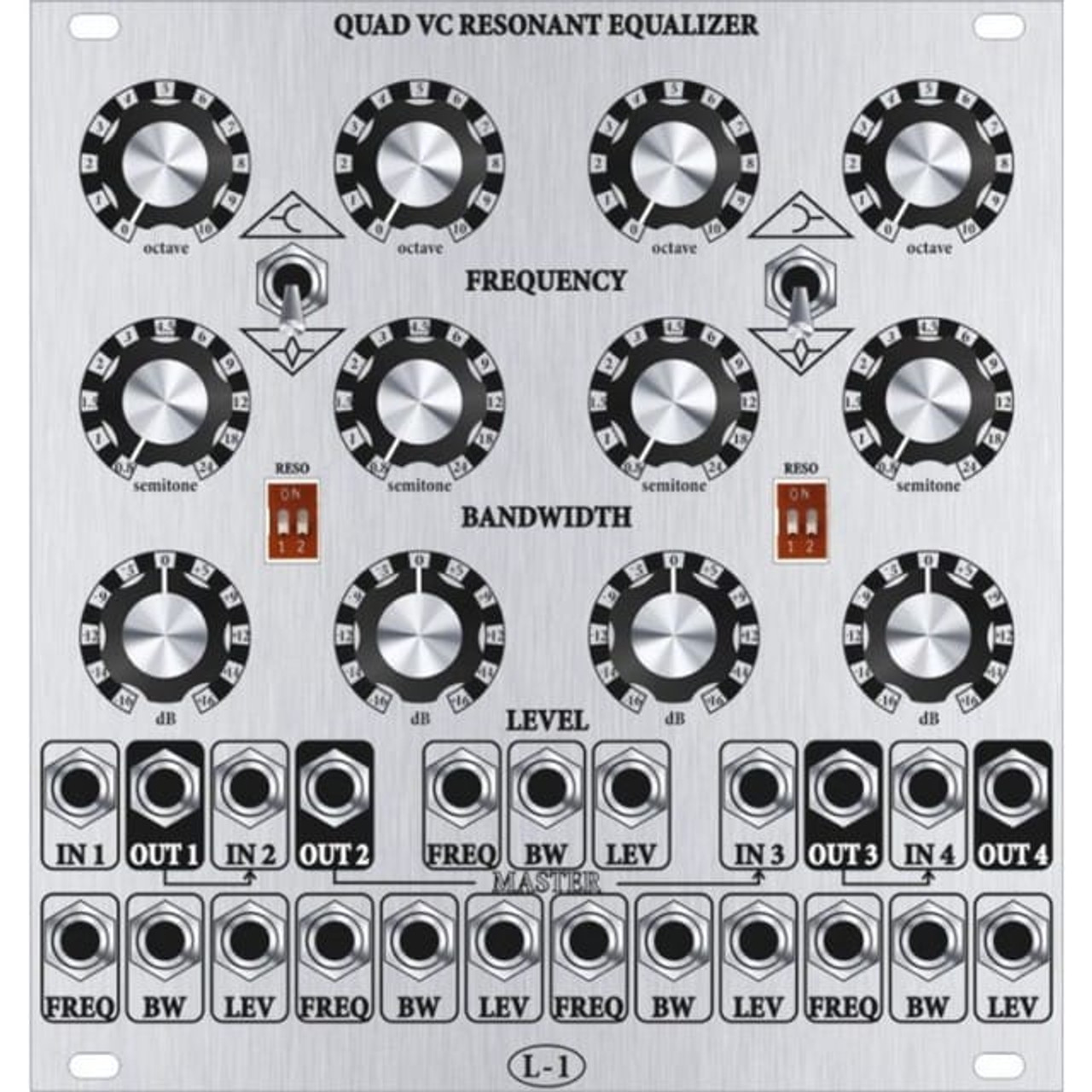 鍵盤楽器 L-1 Quad VC Resonant Equalizer L-1 Quad VC Resonant Equalizer - synthCube