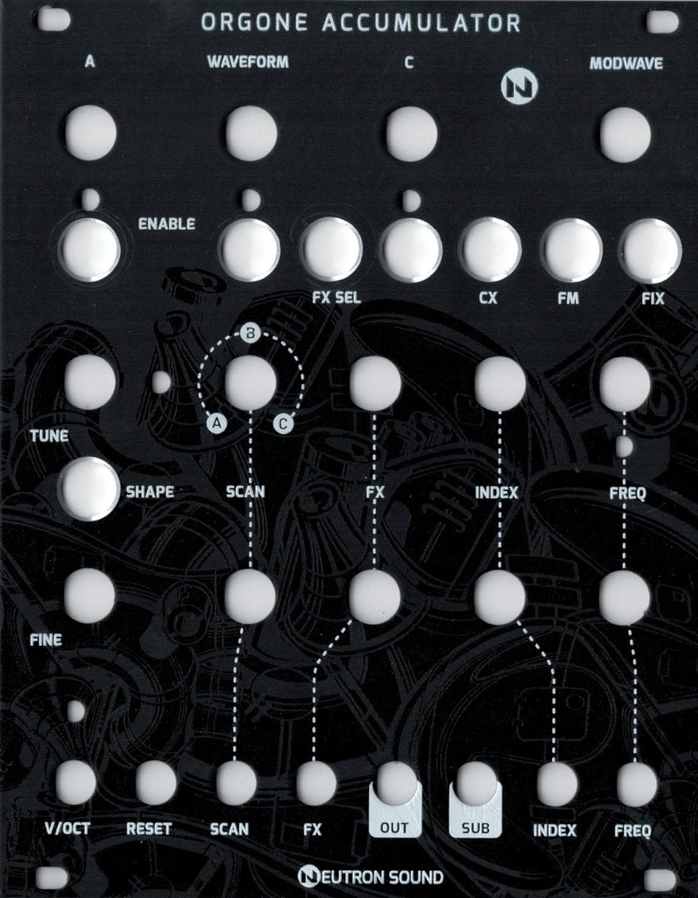 Neutron Sound Orgone Accumulator V3 (SMT Black Magpie) - synthCube
