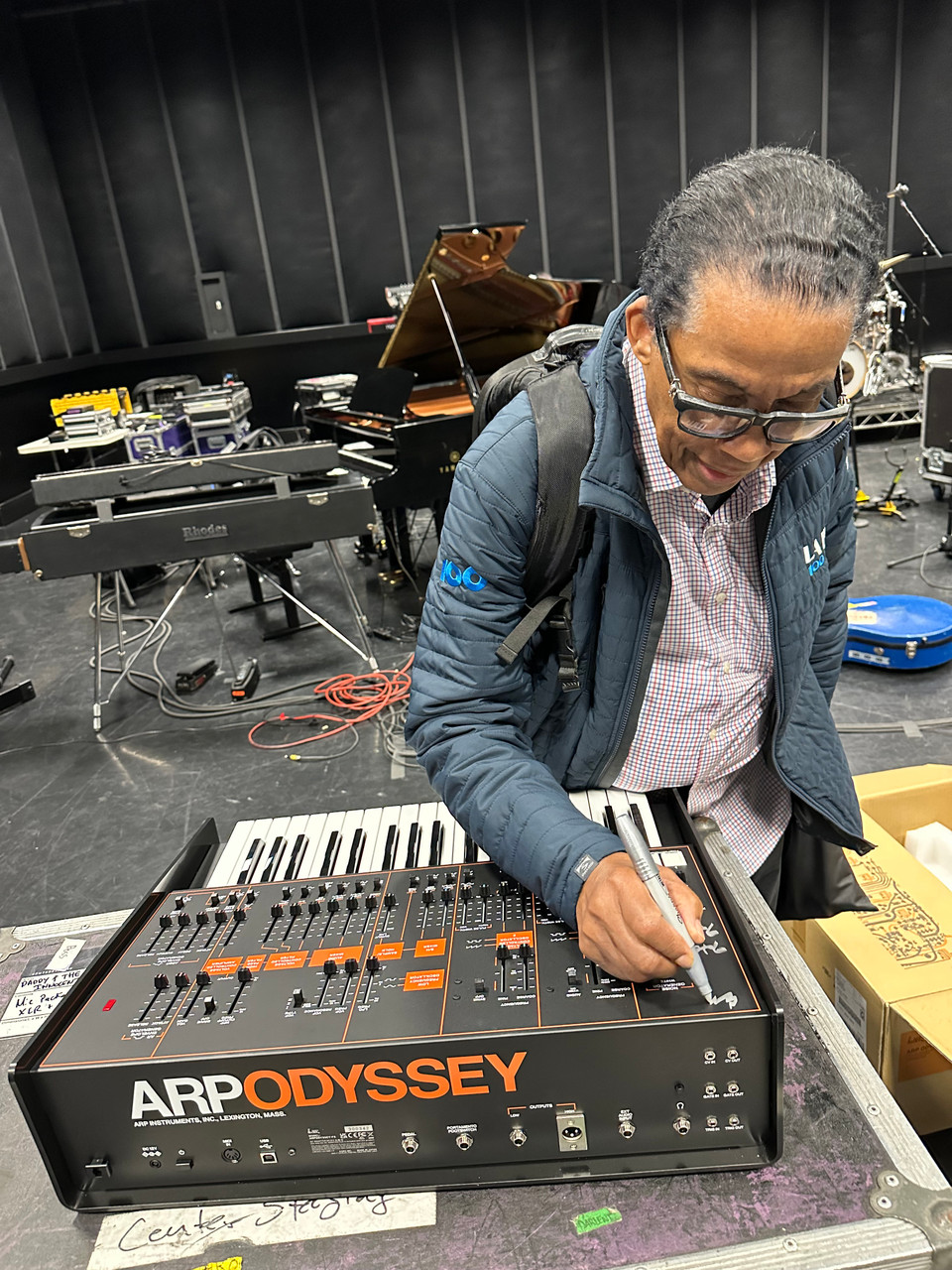 KORG ARP ODYSSEY FS Kit DUOPHONIC SYNTHESIZER Autographed Arp Odyssey FS (assembled kit) - signed by Herbie Hancock
