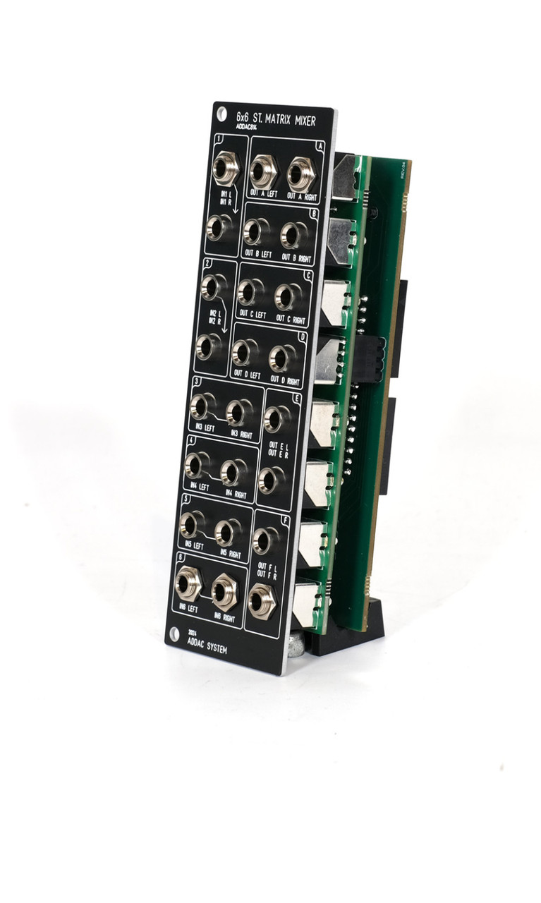 ADDAC 814A 6X6 Stereo Matrix Mixer Jacks Expansion DIY Kit