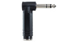 Right-angle Adapter 1/4 in TRS to Same