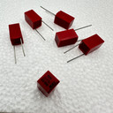 593pf TRW 605 Radial Polystyrene Foil Capacitor 63V 1% .59nf