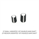 Rogan Series P Knobs (Black/White Soft Touch)