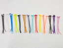 Zip Ties, 4" Colors Nylon, Pack of Ten