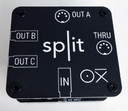 The OXI Split, MIDI breakout box, is an efficient and inexpensive solution for users whose setup relies on MIDI connections.