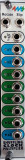 The Shuffling Clock Multiplier (SCM) produces eight multiplied clock tempos from a single input clock