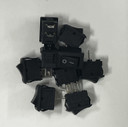 SRB22A2DBBNN Rocker Switch 10A 'I-0' White Text Black Disc