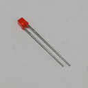 3mm Square LED, Red