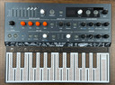 Arturia MicroFreak experimental hybrid synthesizer featuring a touch-capacitive keyboard and digital oscillator controls