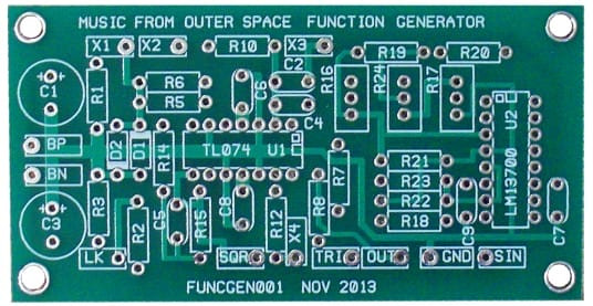 Battery Powered Function Generator PCB - synthCube