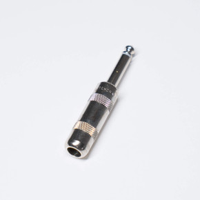 Switchcraft #280, 1/4" Mono 2 Conductor Cable Mount Plug, Nickel Metal Handle w/Solder Lugs & Cable Clamp