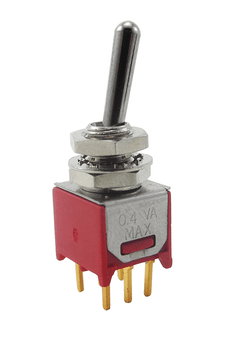 DPDT (ON-ON) Sub-Mini Toggle PC Pin