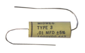 Midwec .01 μF 5% 1KV Axial