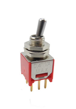 DPDT (ON-ON) Sub-Mini Toggle Short Lever PC Pin DPDT (ON-ON) Sub-Mini Toggle Short Lever PC Pin