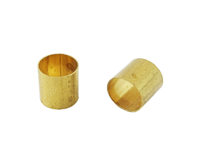 Knob Shaft Adapter 1/4"Smooth-Set Screw  to 6mm Knurled-Split Brass