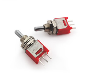 SPDT ON-OFF-ON Sub-mini Toggle Short Lever PC Pin SPDT ON-OFF-ON Sub-mini Toggle Short Lever PC Pin