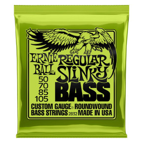 Ernie Ball Nickel Wound Electric Bass Strings are made from nickel plated steel wrapped around a hex shaped steel core wire.