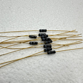 1N754A Black Glass Zener Diode  Gold Lead- Rare & Reclaimed