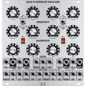 鍵盤楽器 L-1 Quad VC Resonant Equalizer L-1 Quad VC Resonant Equalizer - synthCube