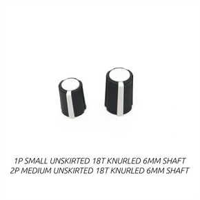 Rogan Series P Knobs (Black/White Soft Touch) Rogan Series P Knobs (Black/White Soft Touch)