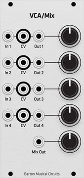Barton BMC015 Quad VCA/Mixer (Euro) Barton BMC015 Quad VCA/Mixer (Euro)
