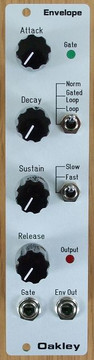 Oakley Modular Envelope - A Looping ADSR module for Eurorack