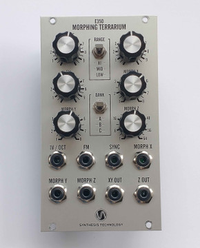 The Synthesis Technology E350 Morphing Terrarium is a unique wavetable VCO with two independent waveform outputs.