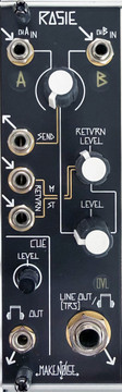 The Rosie music synthesizer module is an output interfacing module with the added functionalities of FX Loop, Crossfader and Auto-Cue system.