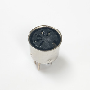 5-Pin DIN Jack, PC Pin, Vertical