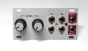 The Stereo Mixer 1U provides a convenient way to combine your mono and stereo sources into a single stereo mix.