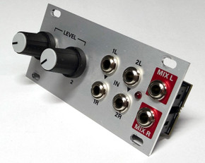 The Stereo Mixer 1U provides a convenient way to combine your mono and stereo sources into a single stereo mix.