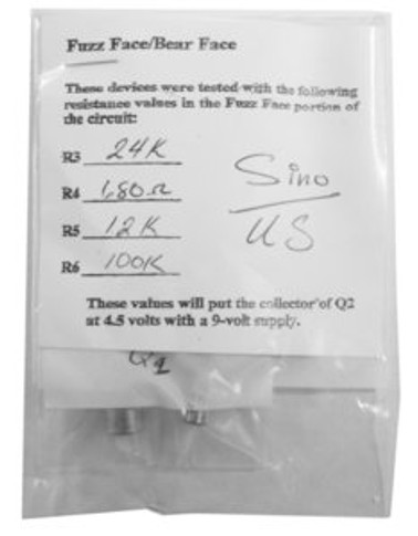 Transistor Pair - The Fuzz Face PNP, SINO-U.S.