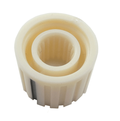 Vertical Knurl Silver Center for Knurled Shaft