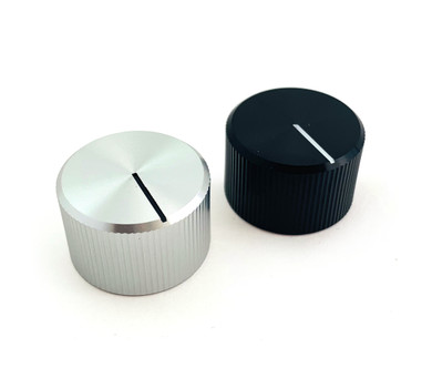 Aluminum Knob, Large, Vertical Knurl