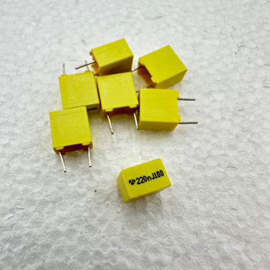 2 PACK .22uf 63v 5% 220nf Metallized Polyester Film Capacitors 220nf
