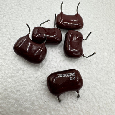 7500pf 7.5nf 100v 5% Silver Mica Capacitors EM 7n5 .0075uf