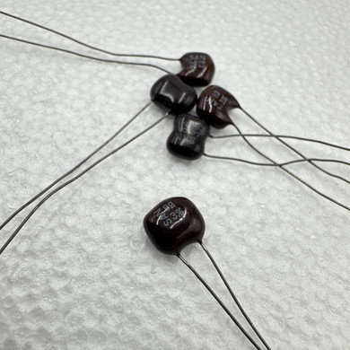 5 PACK 82pf 100v 3% Silver Mica Capacitors Sangamo .082nf