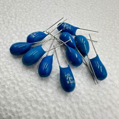 West German 22uf 25v 10% Radial Tantalum Capacitor