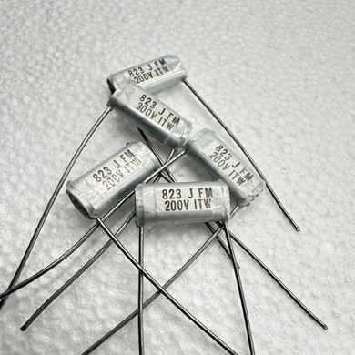 5 PACK ITW Paktron FM .082uf 200V 5% Polyester Film & Foil Capacitors 82nf