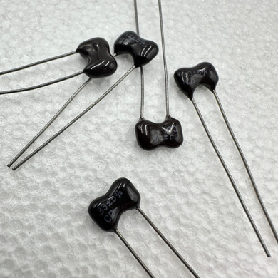 5 PACK 33pf 100v 5% Silver Mica Capacitors CD .033nf
