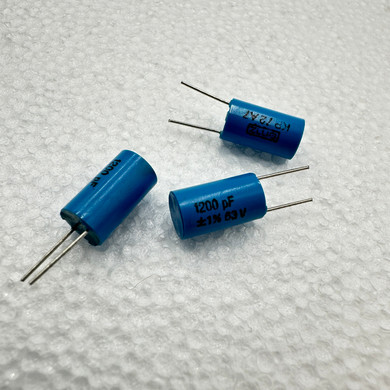 1200pf EMZ KP72 Radial Polypro Foil Film Capacitor 63V 1% 1.2nf 1n2 .0012uf