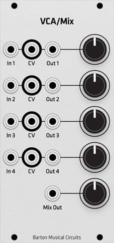 Barton BMC015 Quad VCA/Mixer (Euro)
